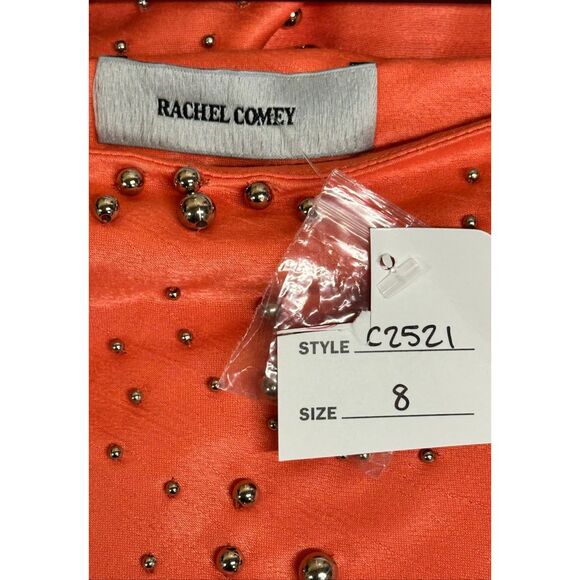 Rachel Comey Beaded Accent Mini Skirt in Orange NWT Size 8 - Picture 7 of 7
